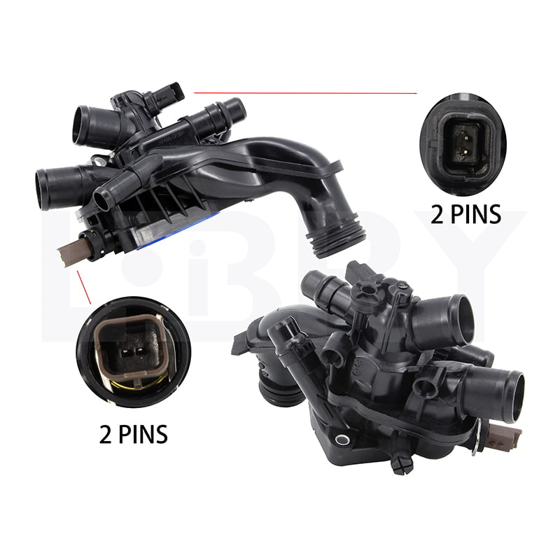 PEUGEOT CITROEN A01012 Engine Coolant Thermostat Housing Assembly 9808647180 V763471180 9814705780